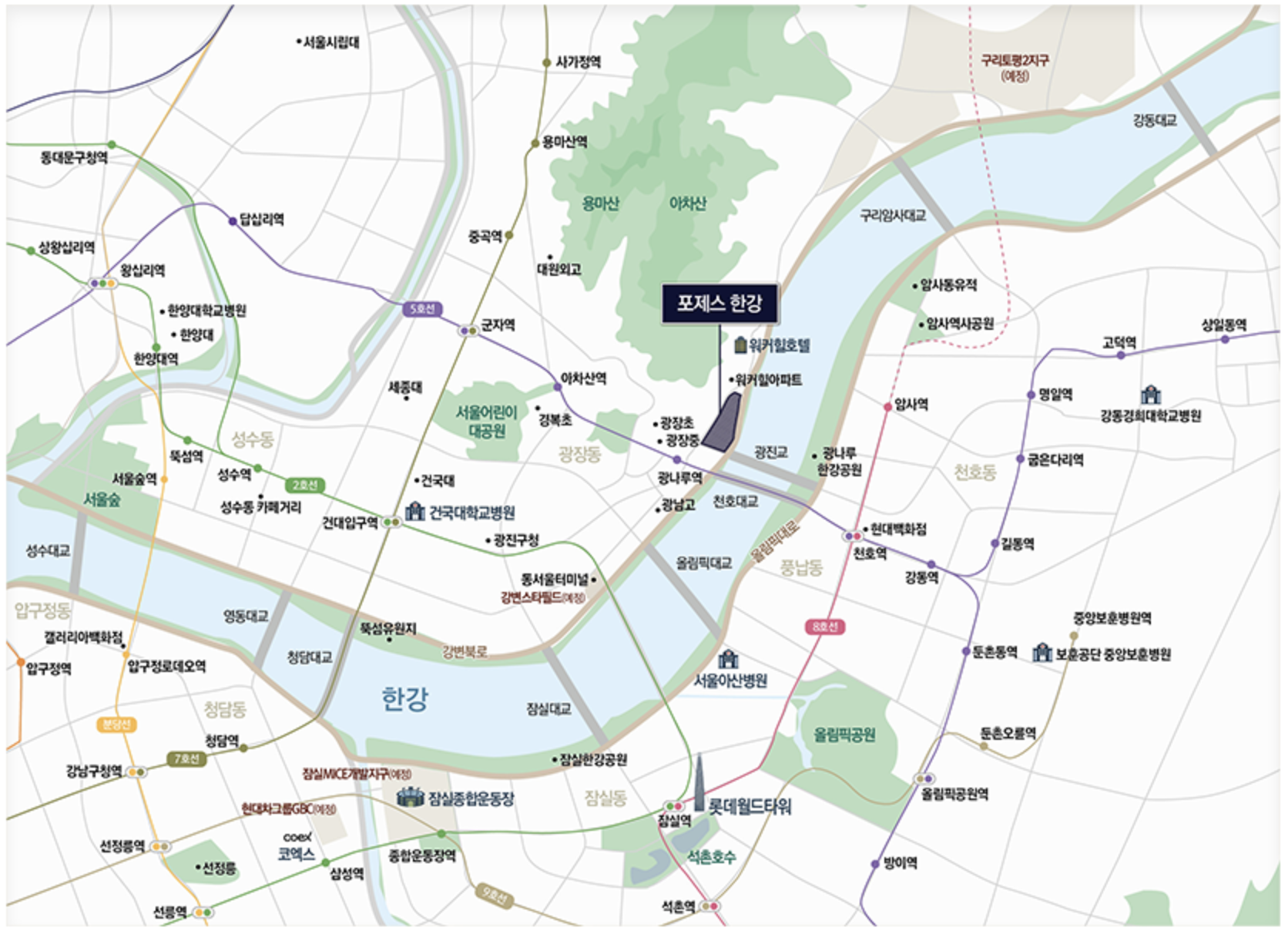 포제스 한강 조감도