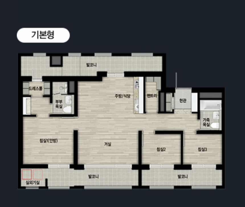 74A 타입 평면도