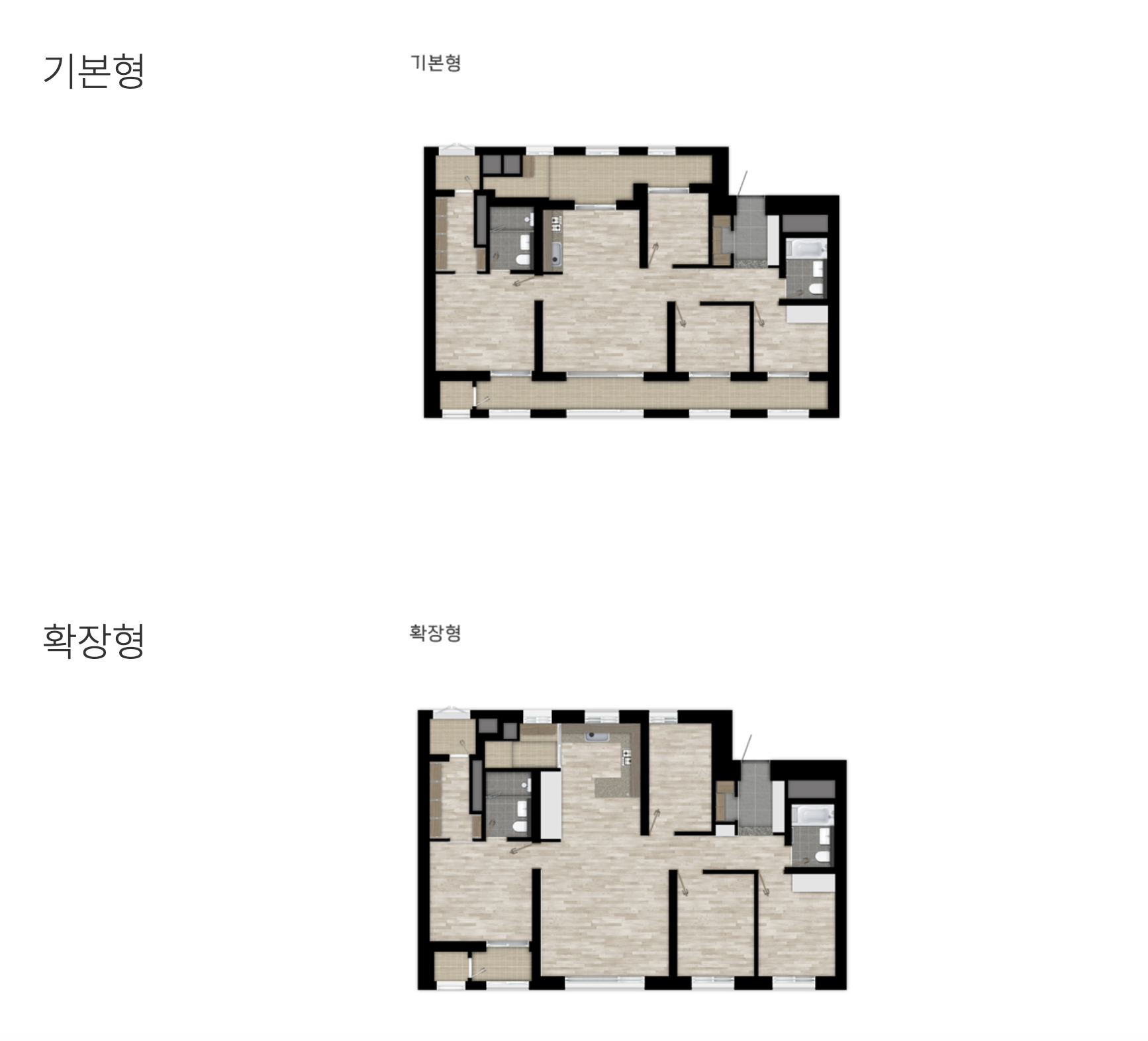 84A 타입 평면도