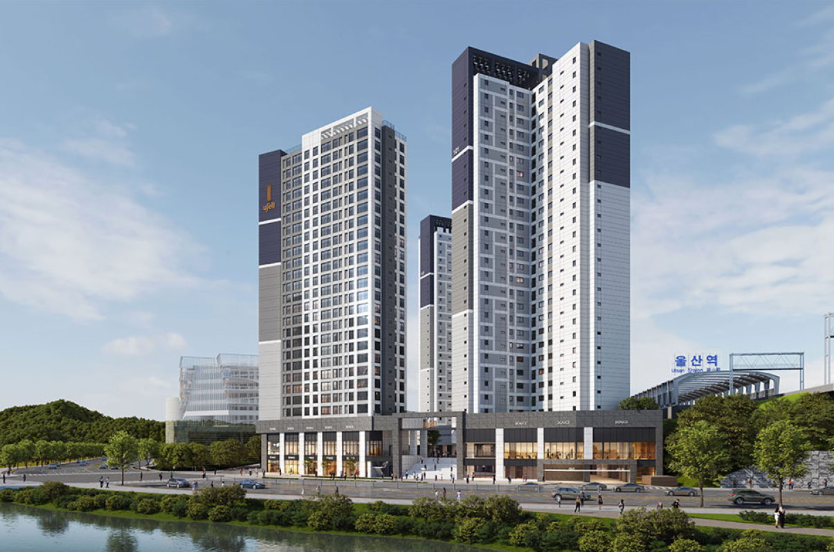 울산KTX 우방 아이유쉘 퍼스트 조감도