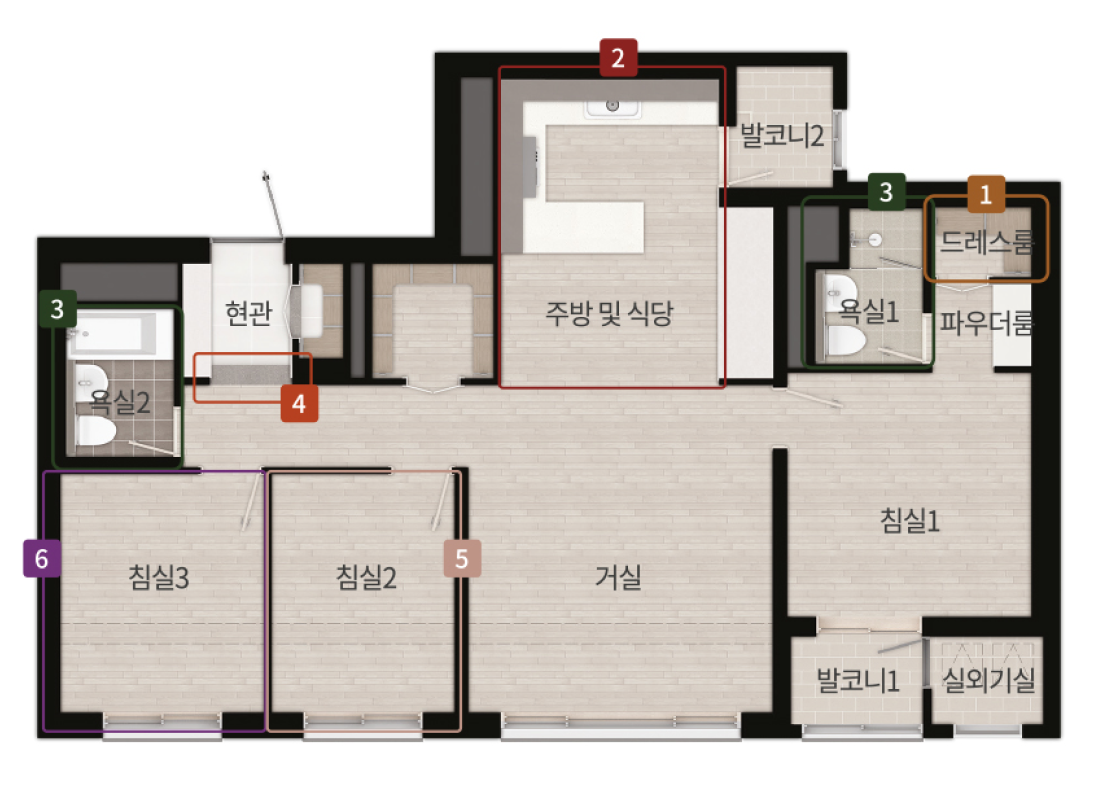 84E 타입 평면도