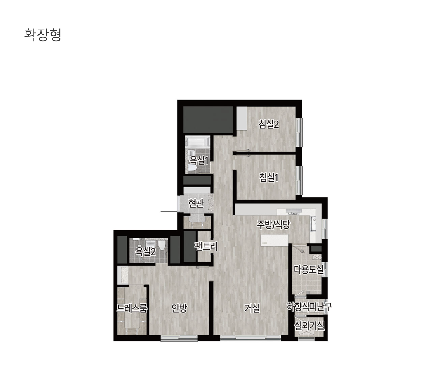 84D 타입 평면도