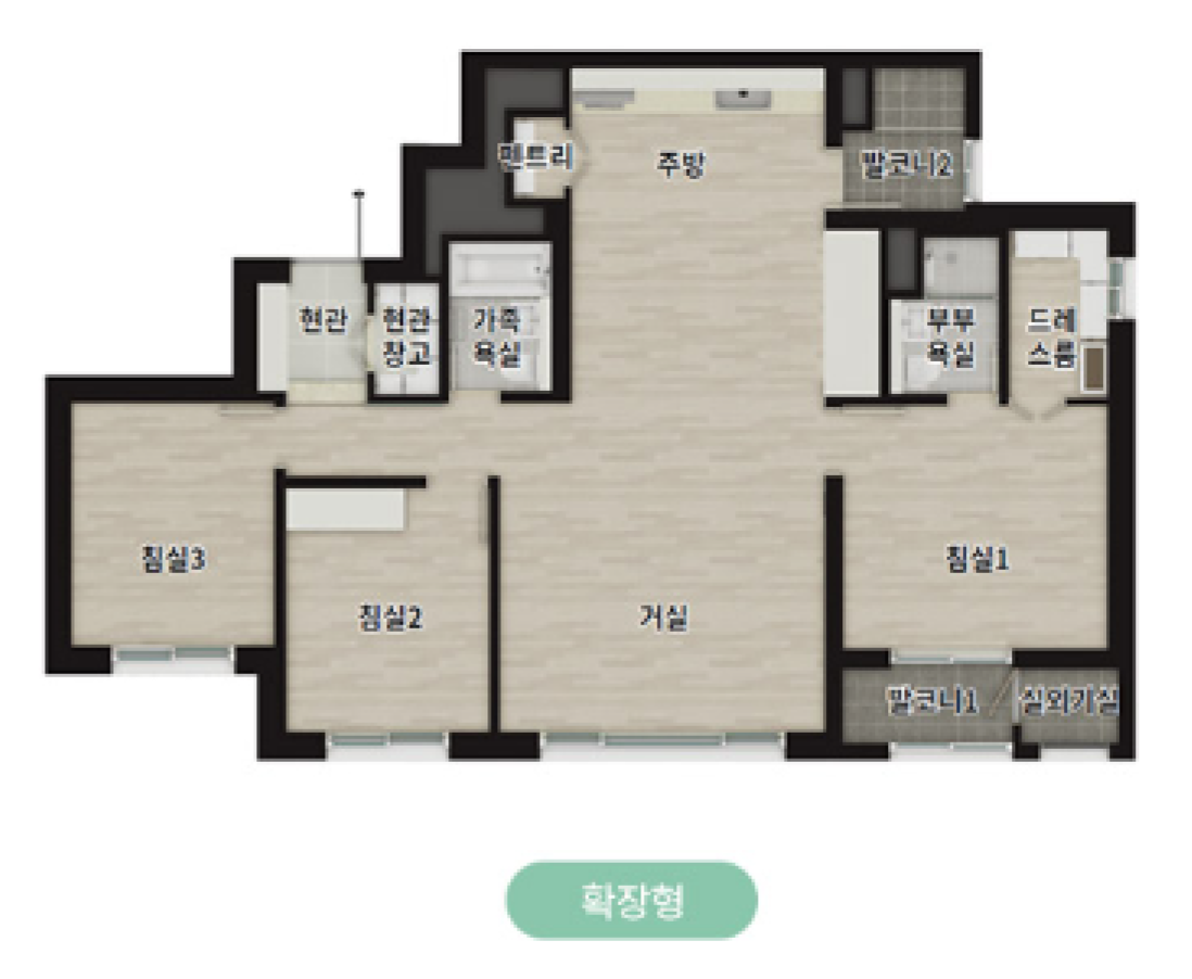 84 타입 평면도
