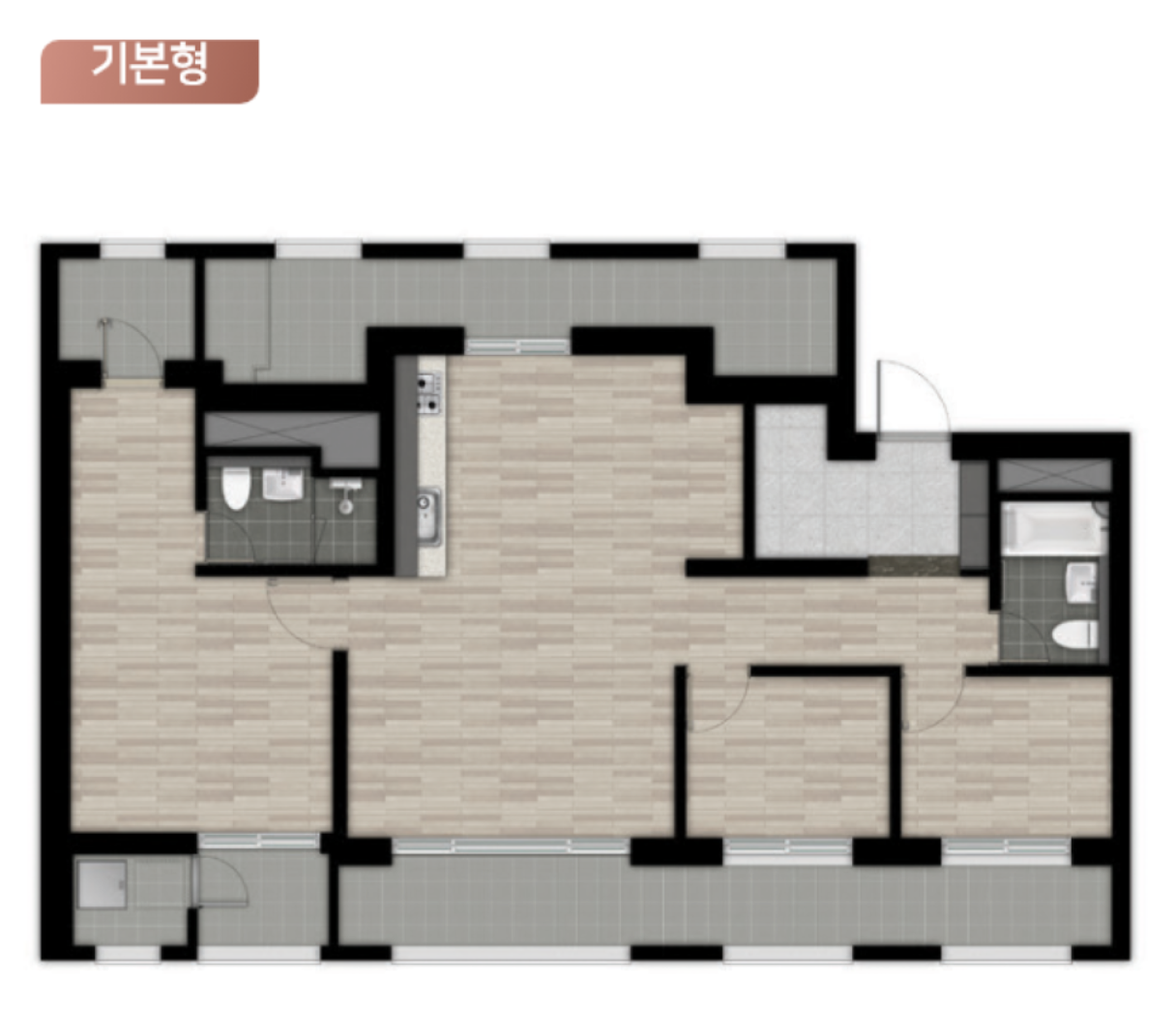 84A 타입 평면도