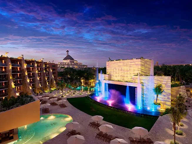 Hotel Xcaret Arte — All-Fun Inclusive Mexican-art-themed wedding resort near Playa del Carmen with cenotes and underground rivers, capacity for 1,000 guests