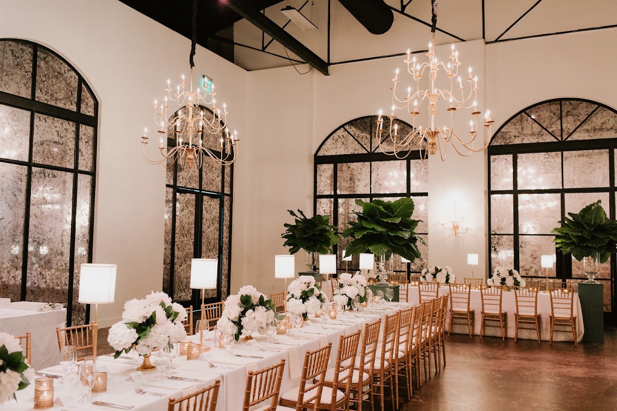 The Revaire's arched Great Room — a wedding venue featured in the RoamRecs Houston Wedding Venues guide