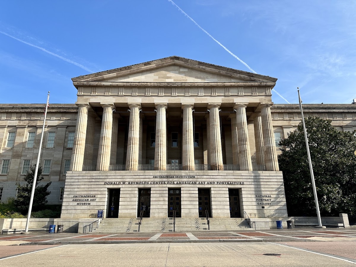 National Portrait Gallery — the columned Greek Revival portico of the historic building