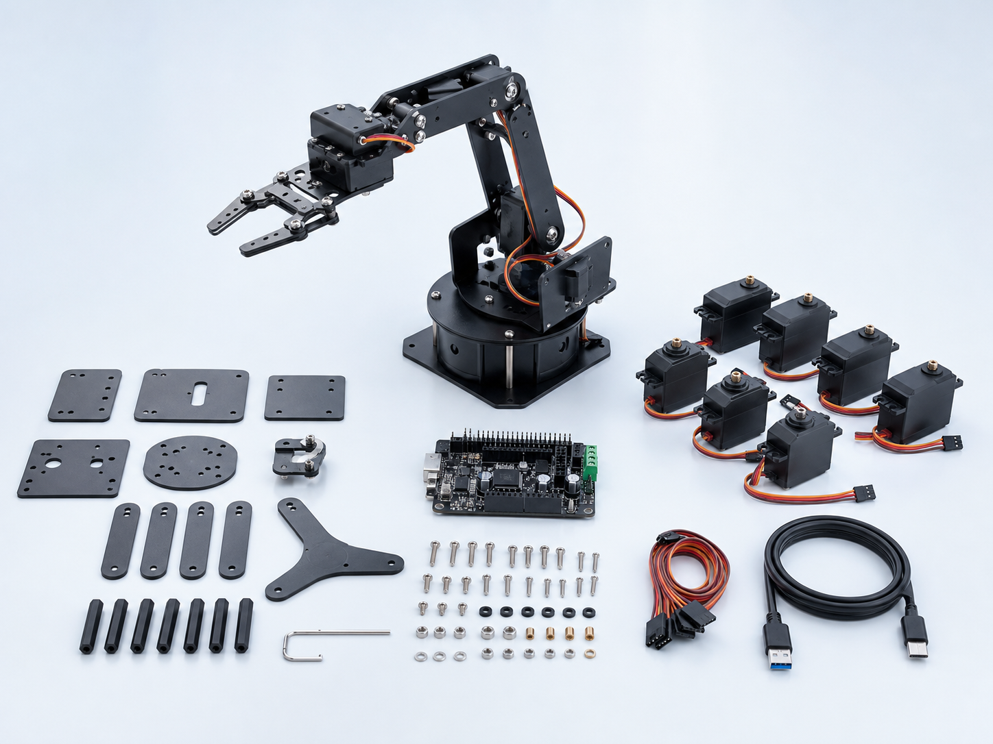SO-101 full kit with robot arm, electronics and structural parts