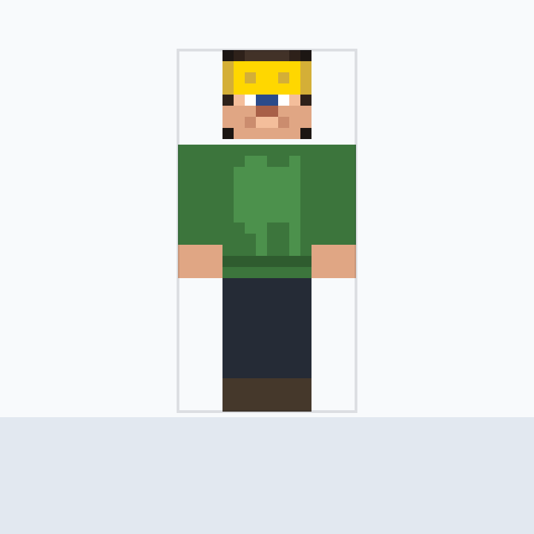 green hoodie adventurer with dark hair and gold goggles Minecraft skin