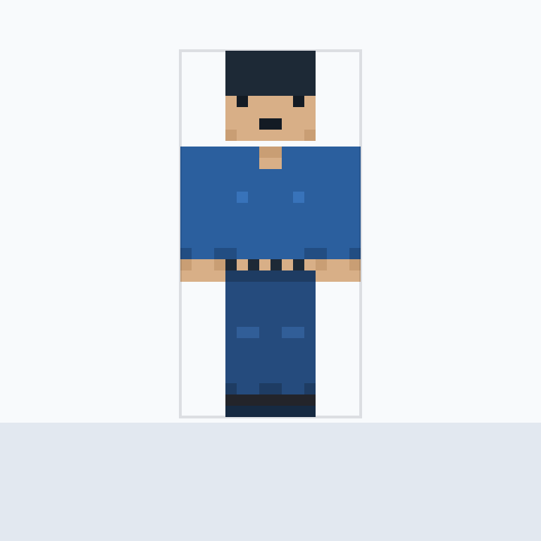 Crie uma skin de Minecraft masculina 64x64 baseada exatamente no Minecraft skin