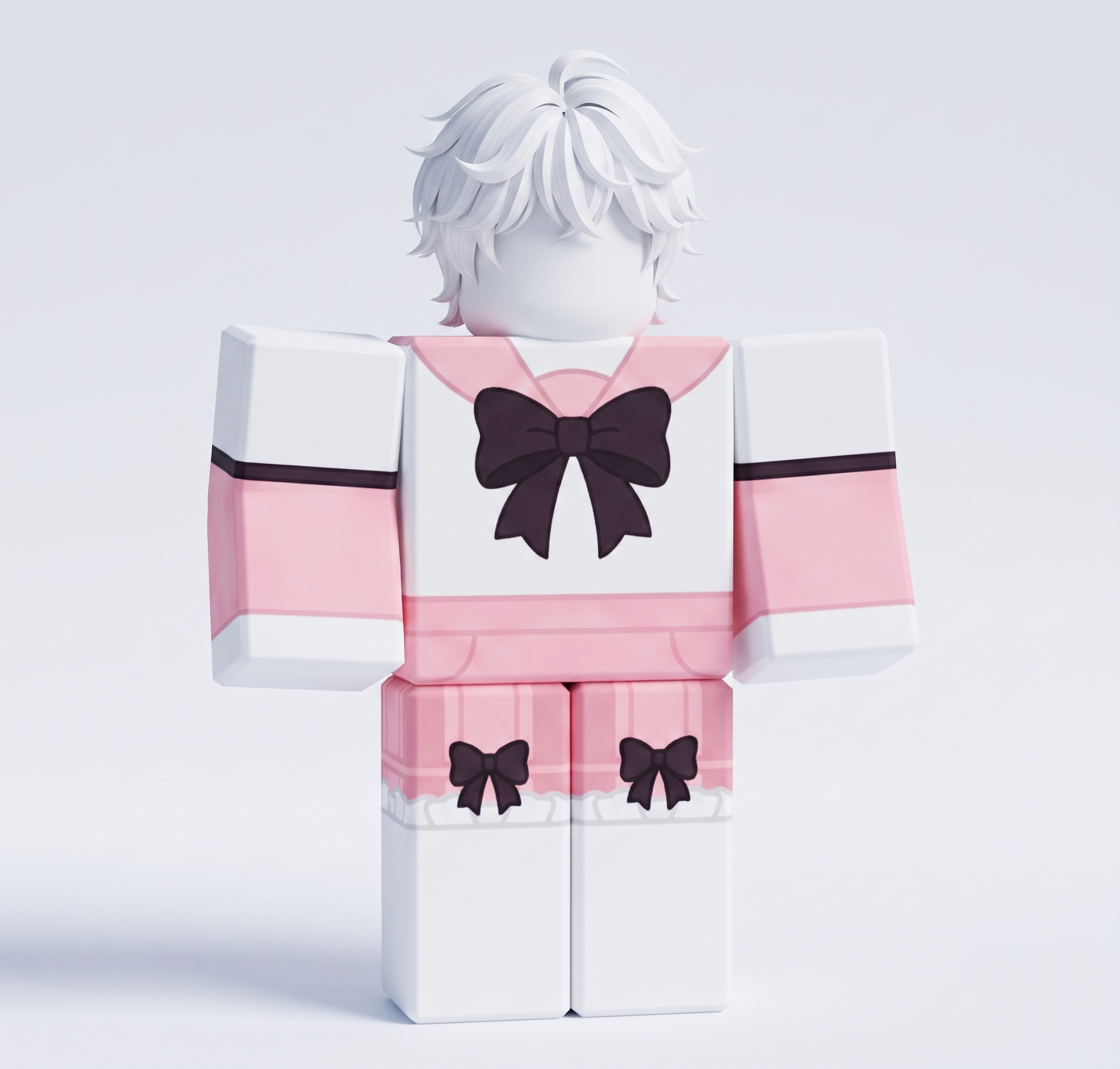 Kawaii White Hair Outfit preview