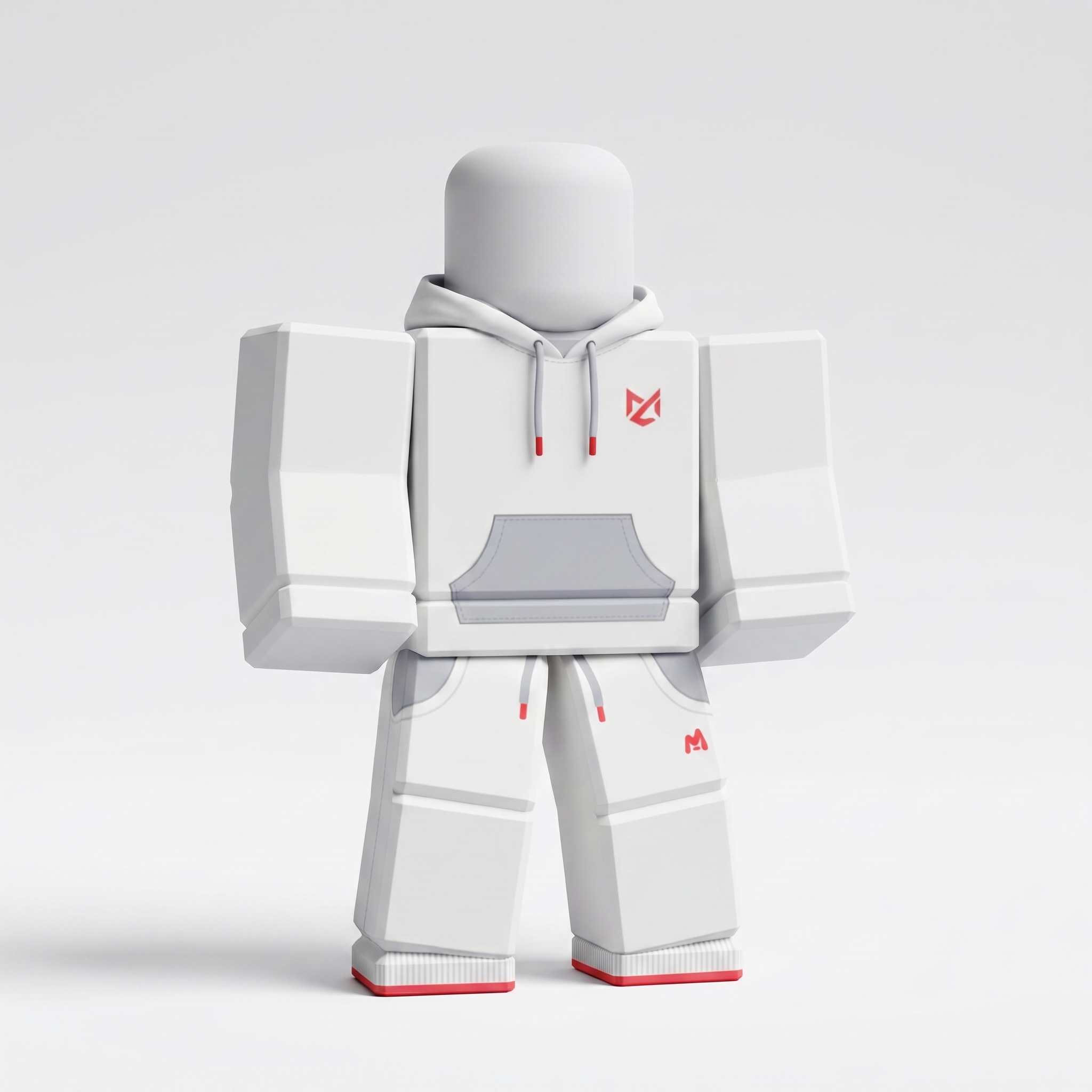 Minimal White Hoodie