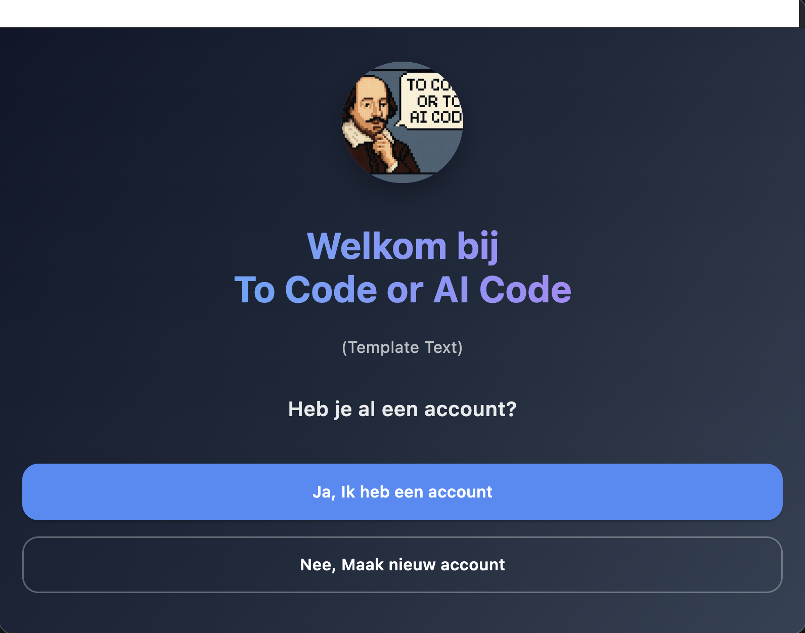 To Code or AI Code - ROC Nijmegen Hackathon Platform Projectsamenvatting
