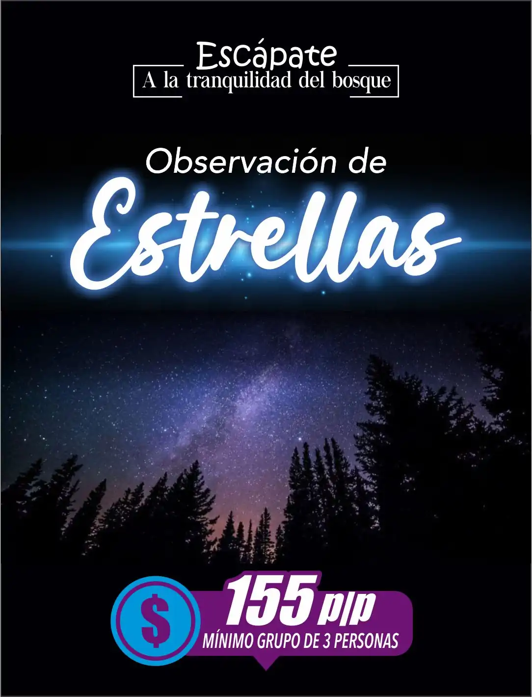 Vista de la cabaña Venado en su entorno natural