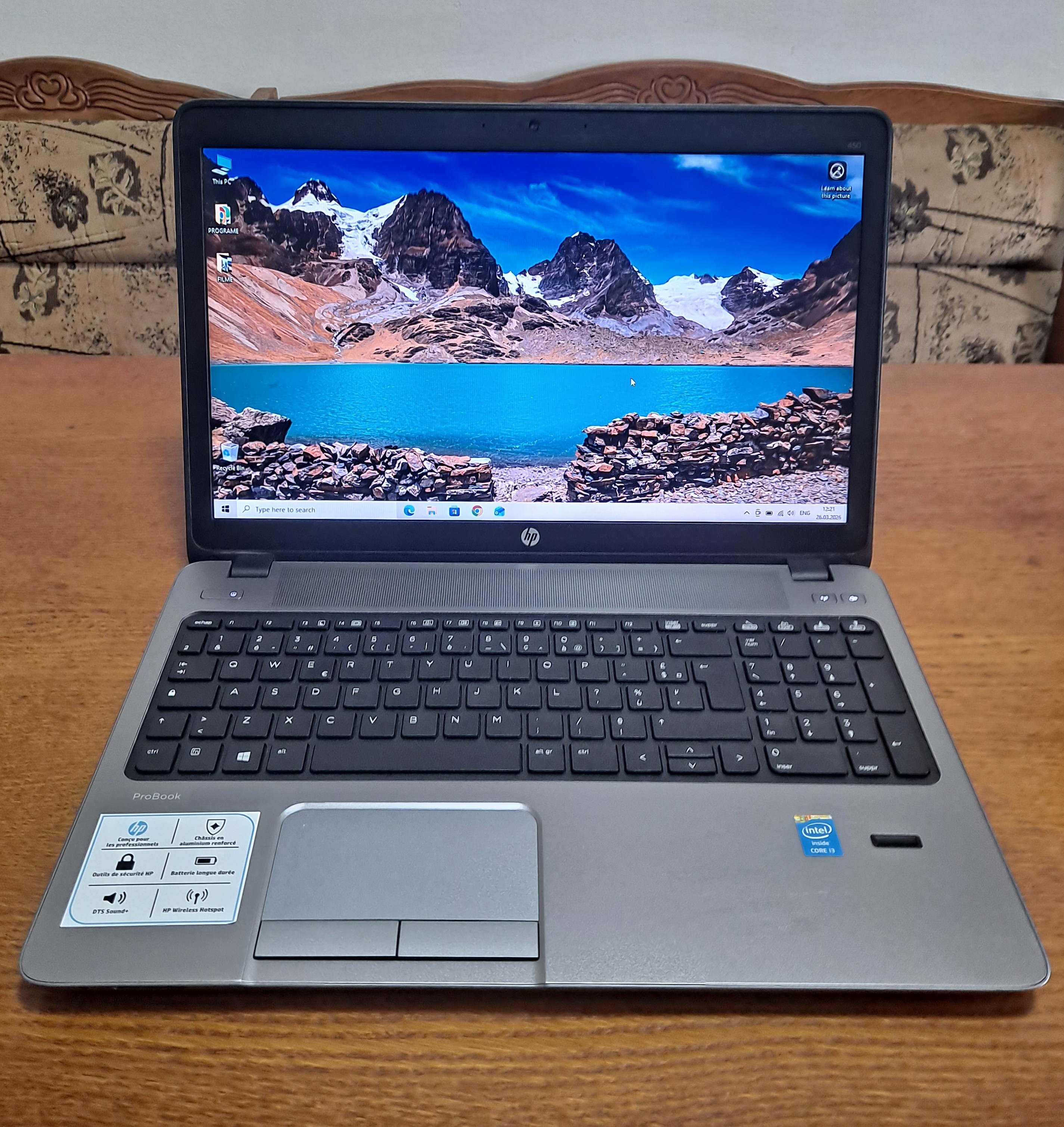 Imagine pentru Vand laptop HP ProBook 450 G1--Intel i3-4000M--8GB RAM--120 GB SSD