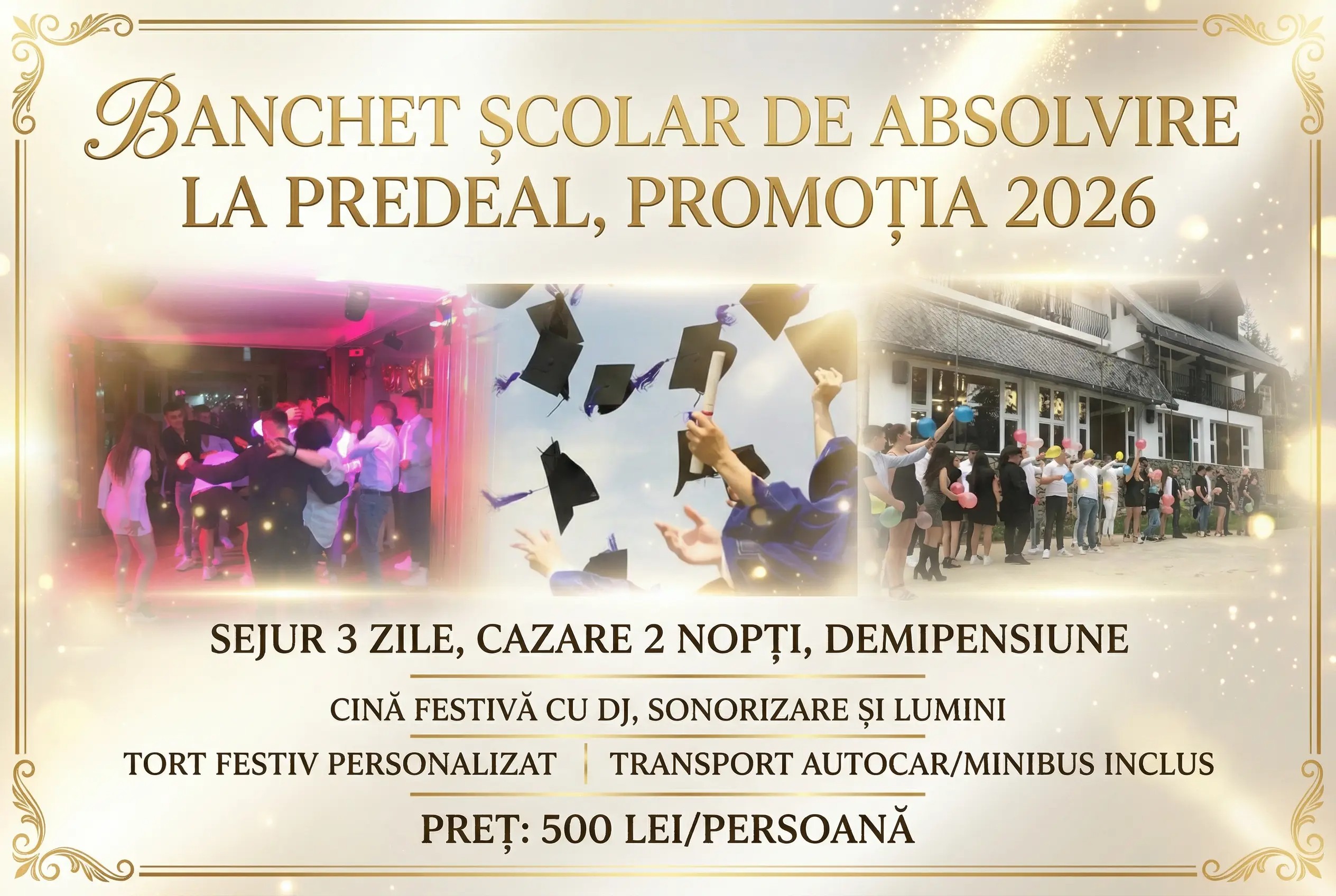 Imagine pentru Banchet Școlar de Absolvire la Predeal, 2026