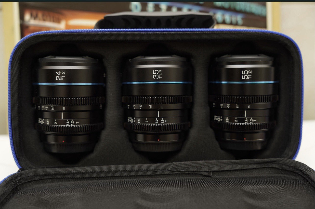 Imagine pentru Set Obiective Manuale SiruiNightWalker 24-35-55mm T1.2 L-mount