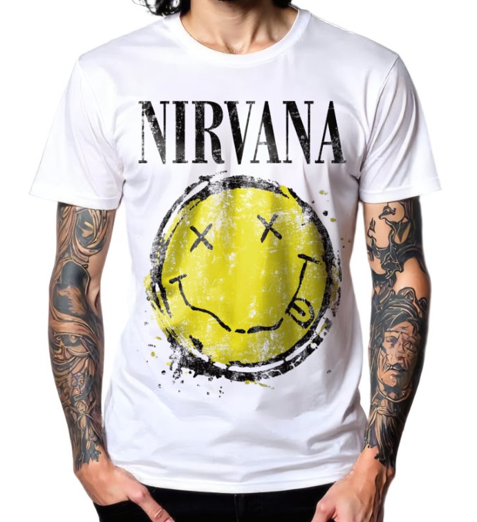 Nirvana, White TShirt