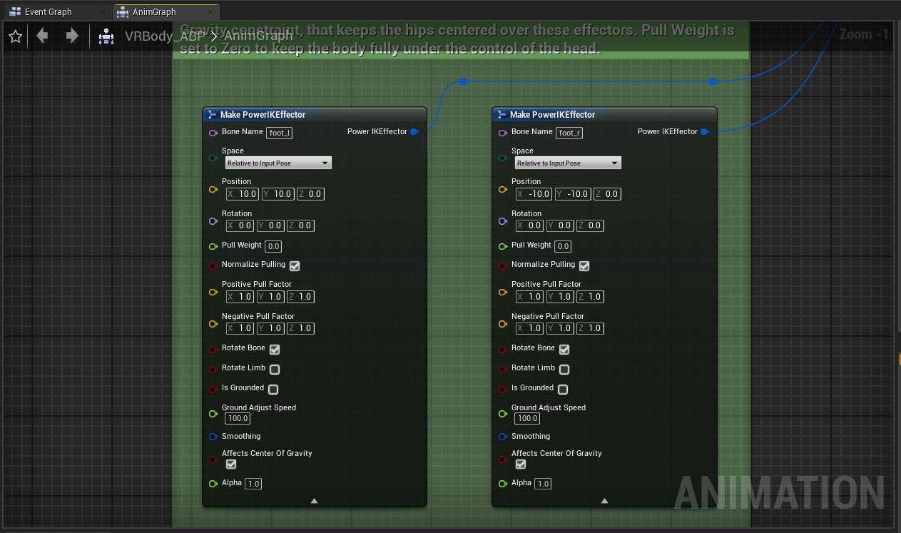 Feet Animation Nodes