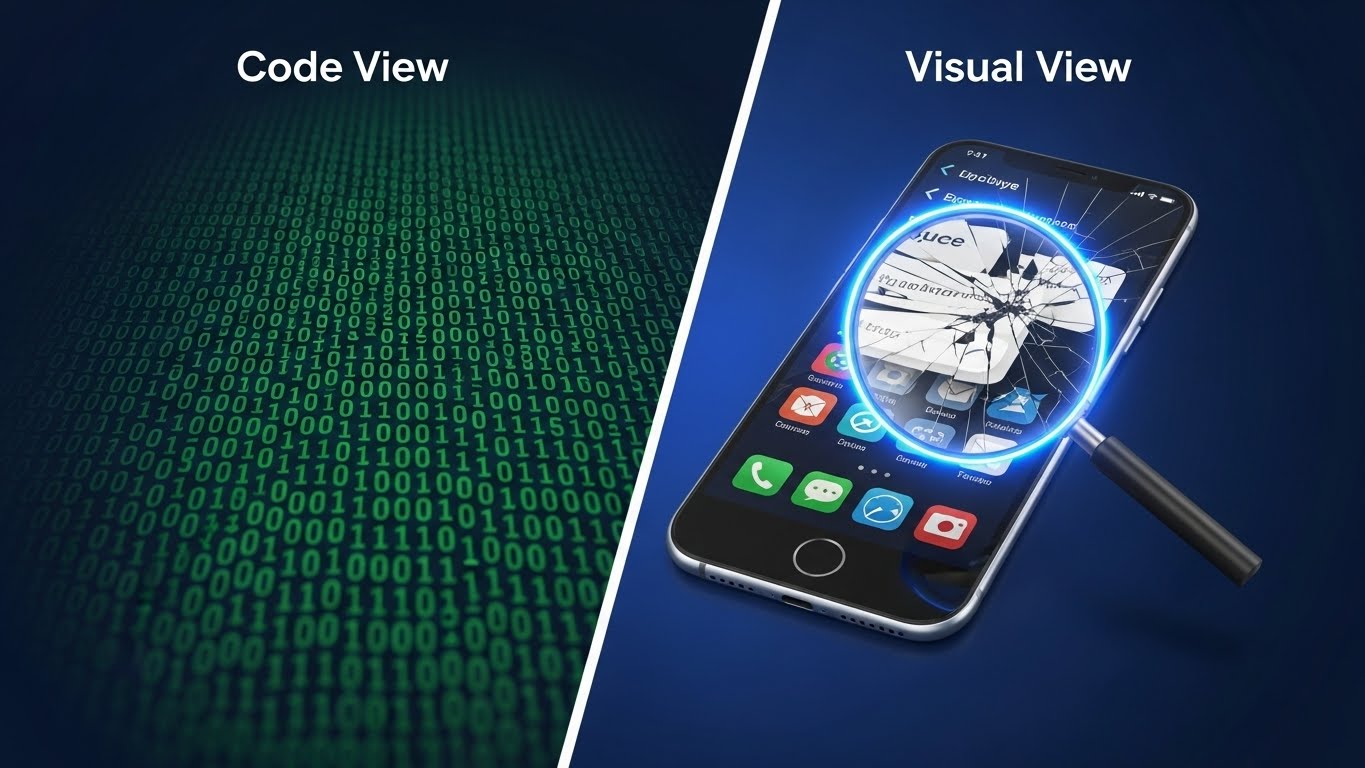 codeview vs visual view