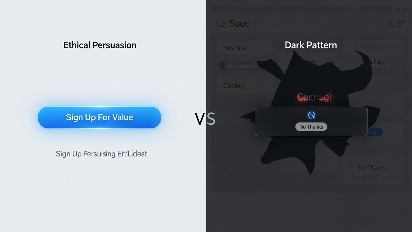 Persuasion vs Dark pattern