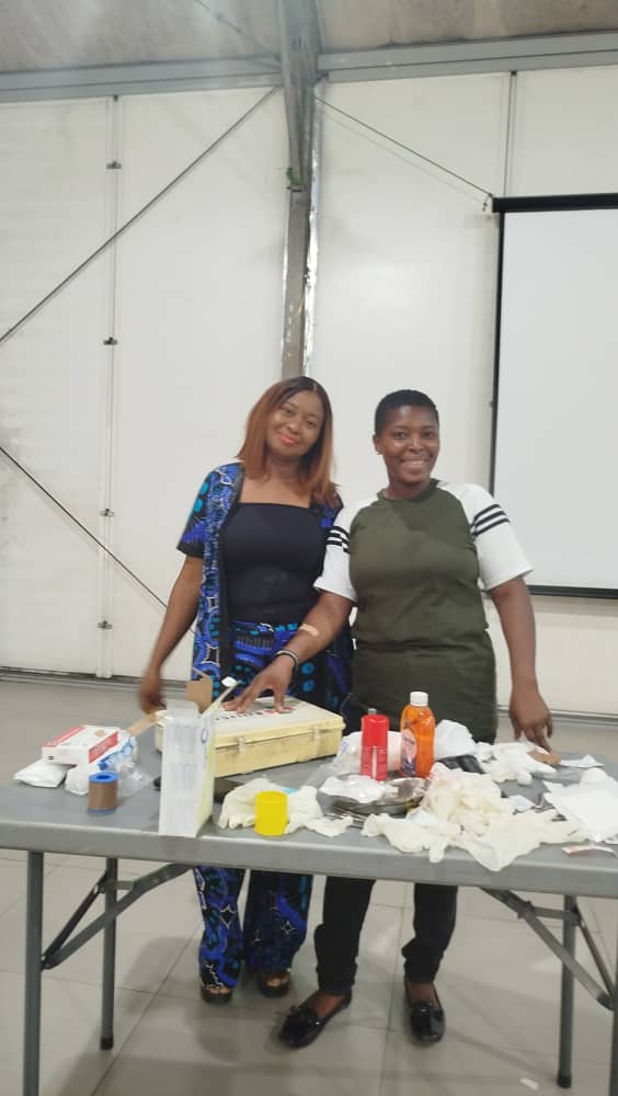 Practical session — first aid supplies and wound care materials