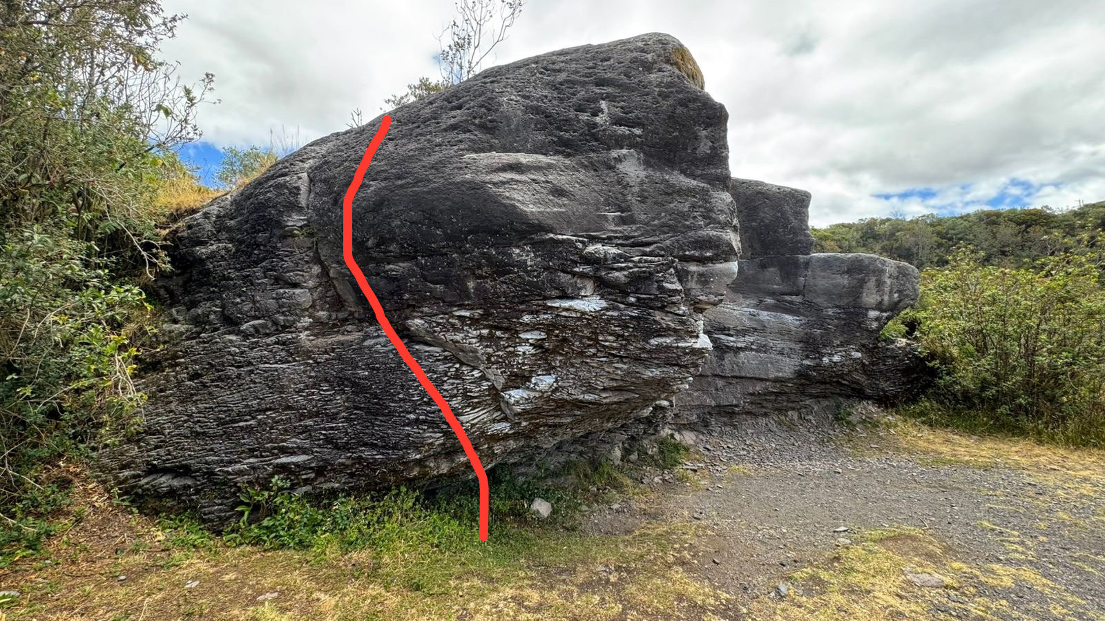 Don Quijote, with the line drawn on the wall