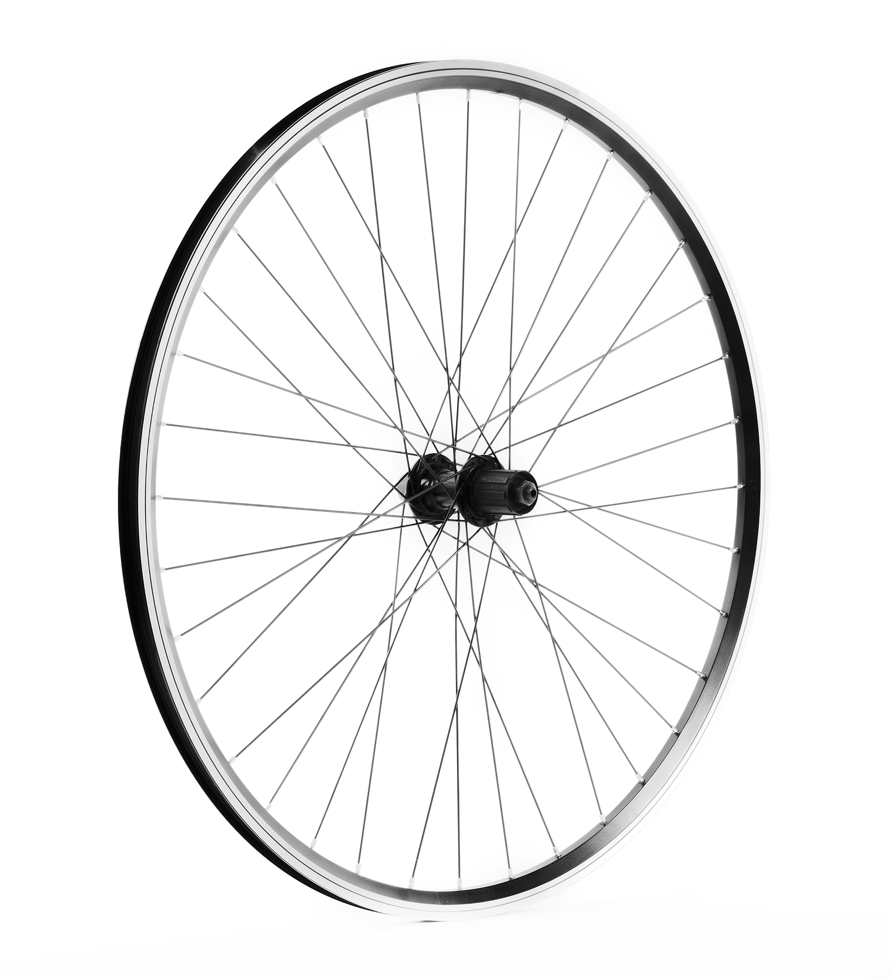 HÁTSÓKERÉK 622 DUPLA FEKETE KAZETTÁS SHIMANO TX500 36L.QR.135MM. BRT.CNC