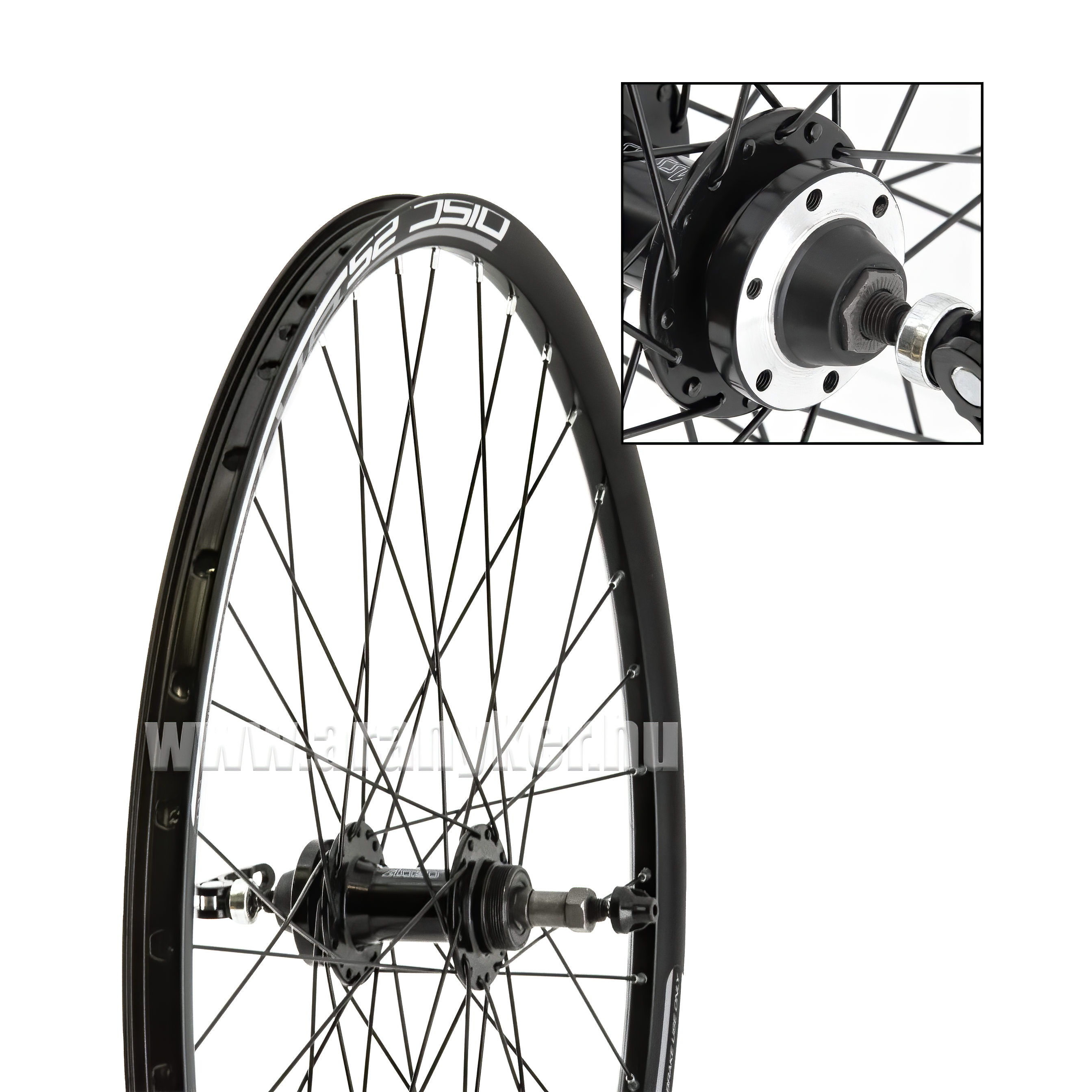 HÁTSÓKERÉK MTB 26 DUPLA FEKETE