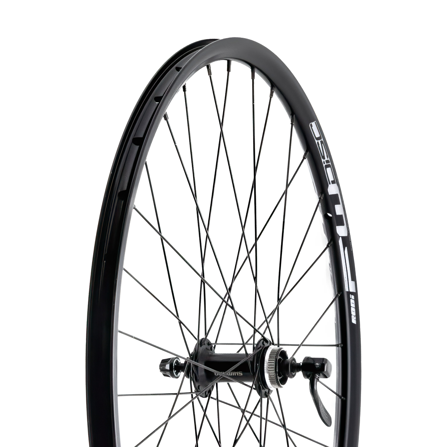 ELSŐKERÉK MTB 26 DUPLA FEKETE TÁRCSAFÉKES RODI-WF DISC+SHIMANO TX505 CENTER LOCK AGY 32L SAPIM