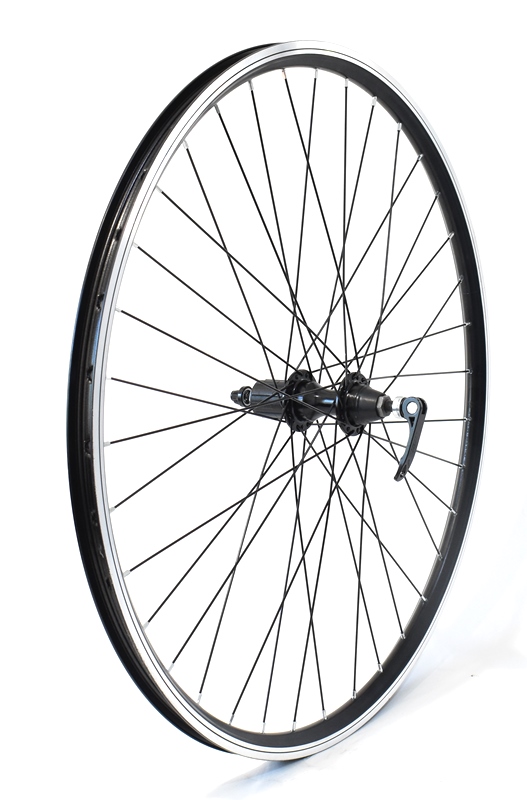 HÁTSÓKERÉK MTB 27,5 DUPLAFALÚ FEKETE CNC V-FÉKES KAZETTÁS ASS.ALU AGY