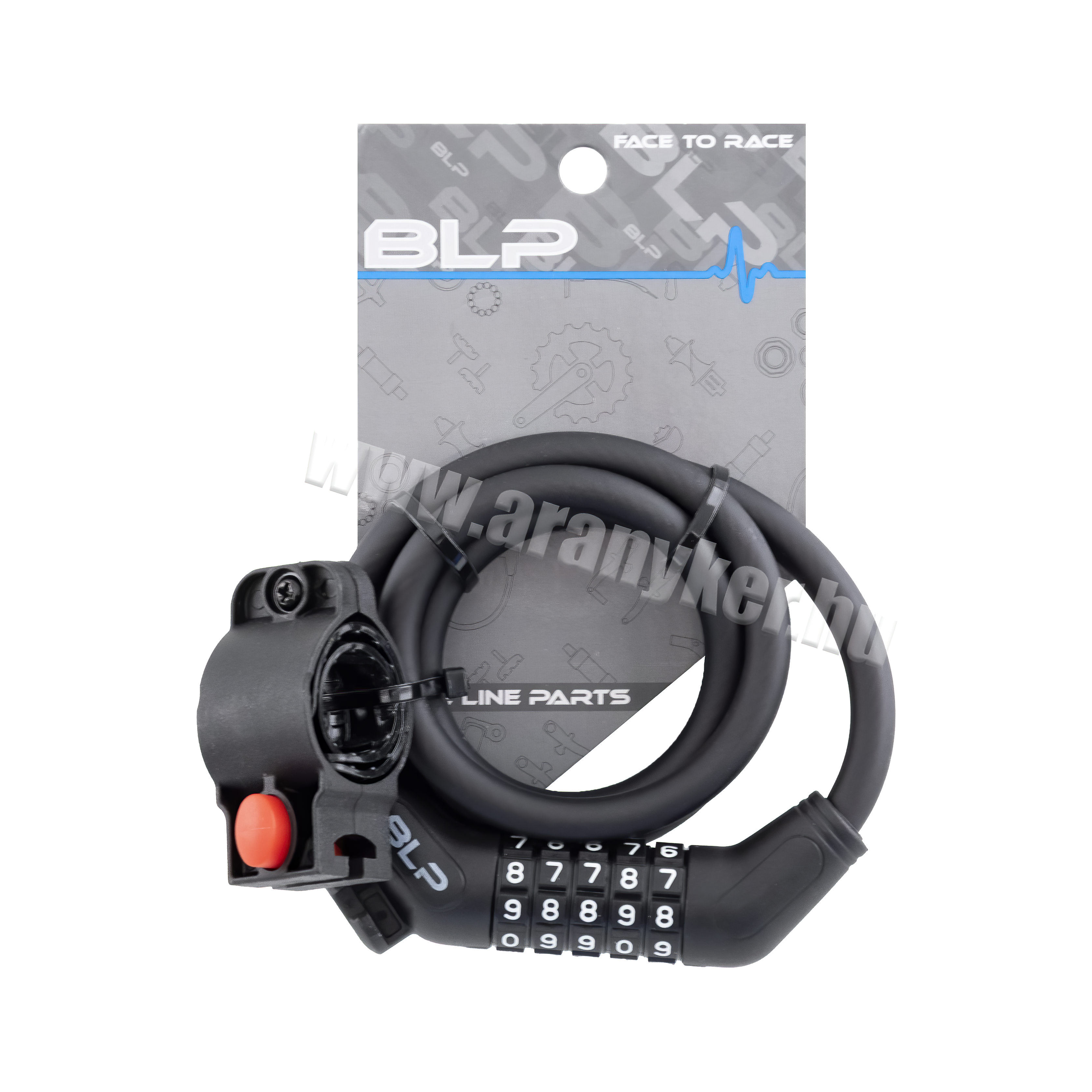LAKAT BLP 5 SZÁMKOBINÁCIÓS SPIRÁL 10X1000MM