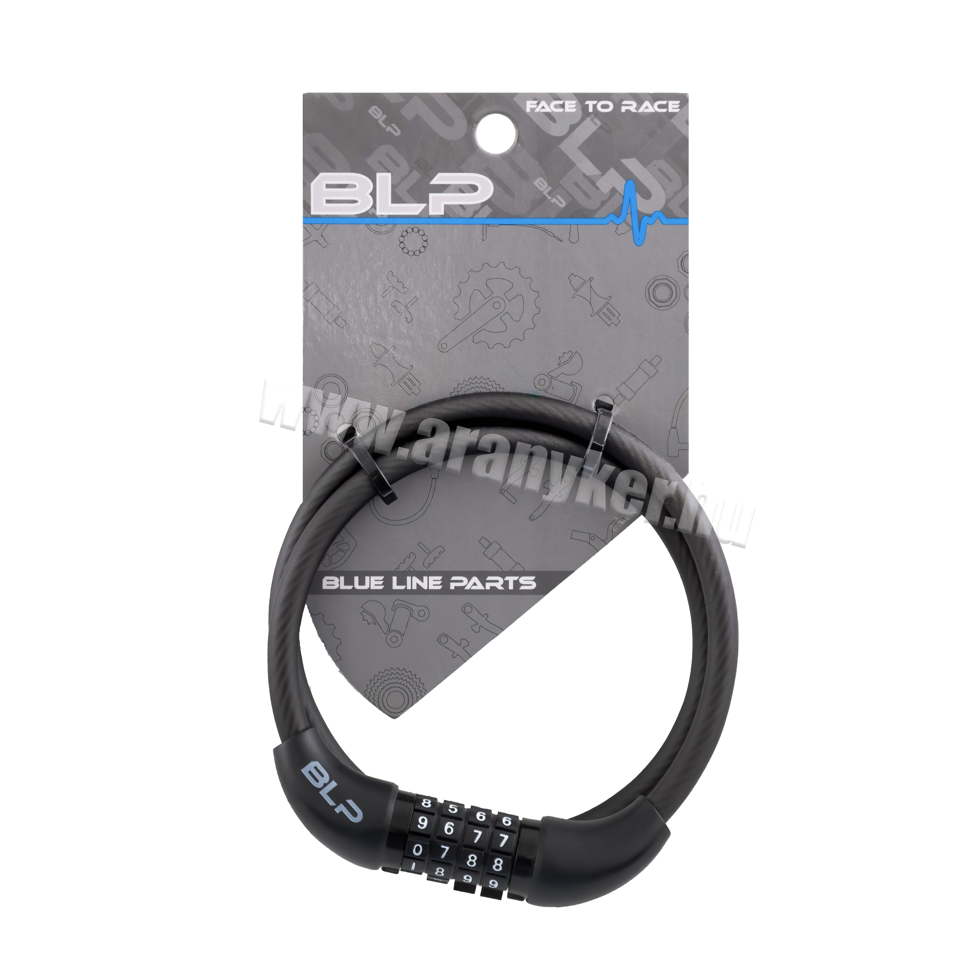 LAKAT BLP 4 SZÁMKOBINÁCIÓS KÁBEL 6X650MM