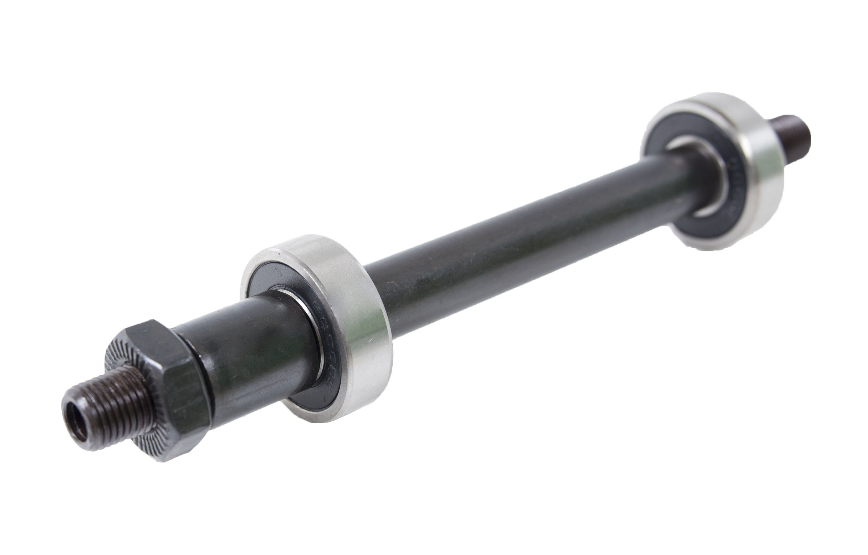 Tengely hátsó 3/8x175 mm ipari csapágyas agyakhoz fekete anyával