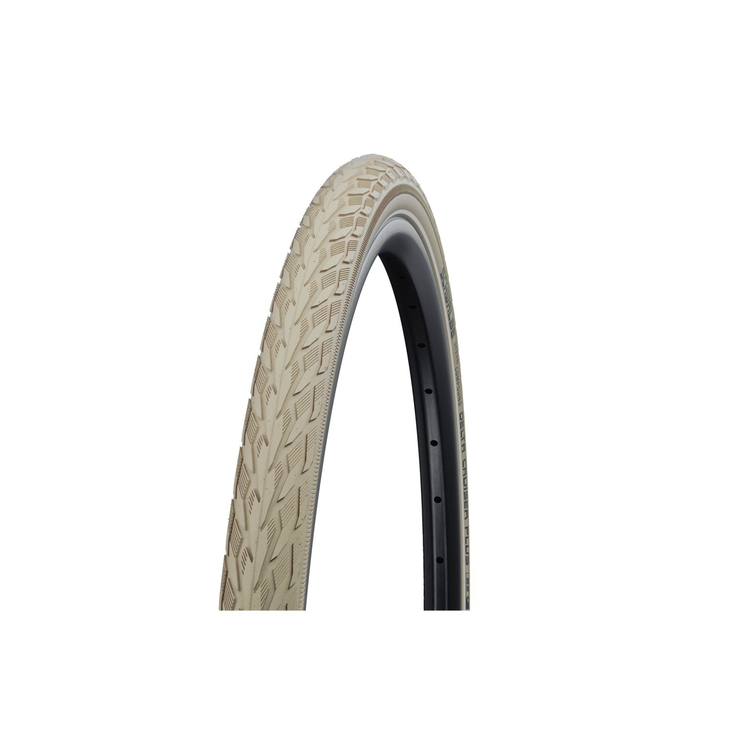 KÖP 700X35C (37-622) 28X1,40 SCHWALBE DELTA CRUISER PLUS HS431 KRÉM REFLEXCSÍKOS 1