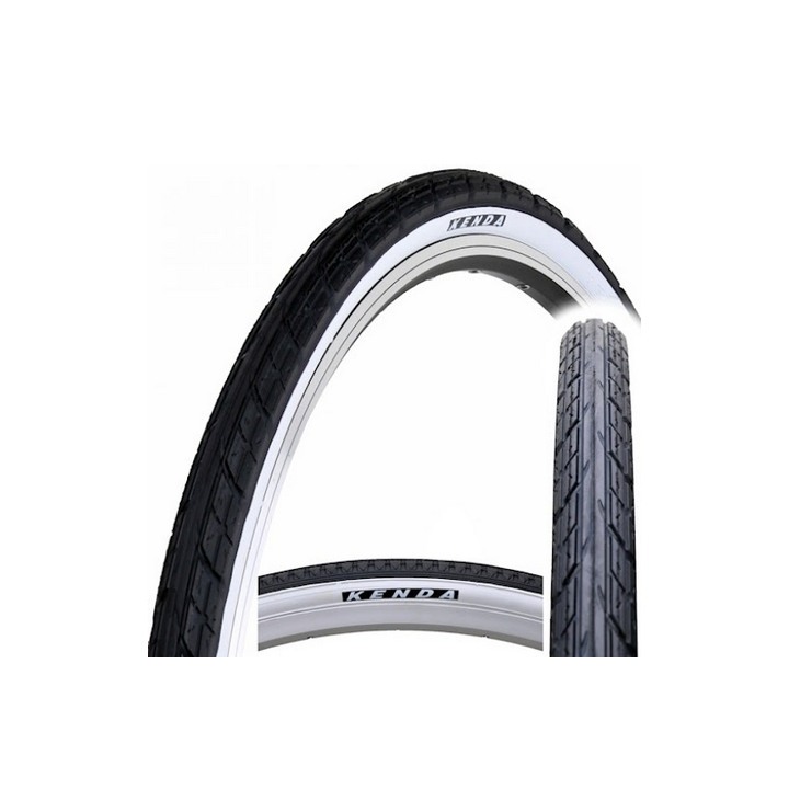 KÖP 700X38C (40-622) 28X1,50 KENDA K198 EUROTOUR FEHÉR OLDALFAL 1