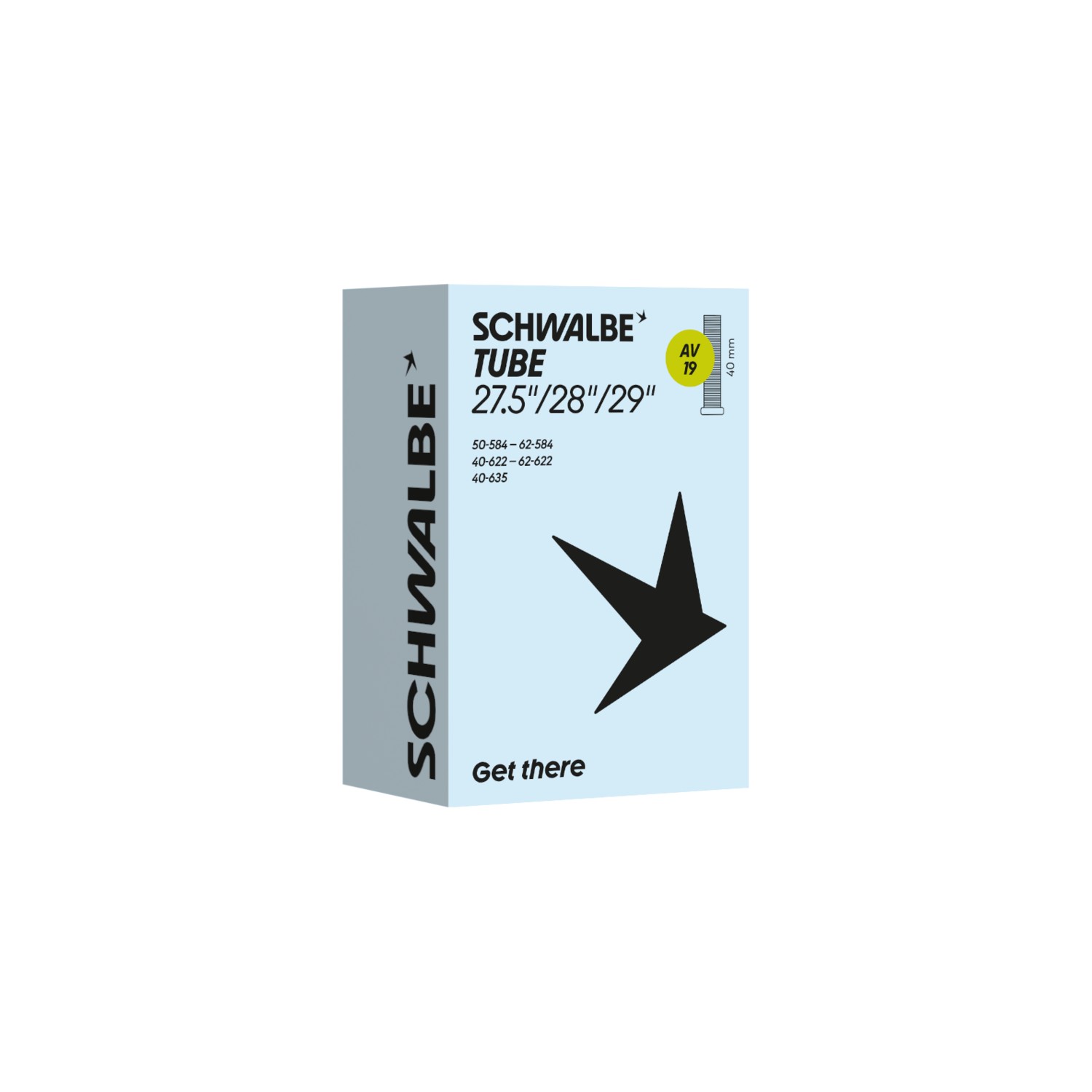 TÖM 27,5/28/29 (584/622/635) SCHWALBE AV19 - 40MM DOBOZOS