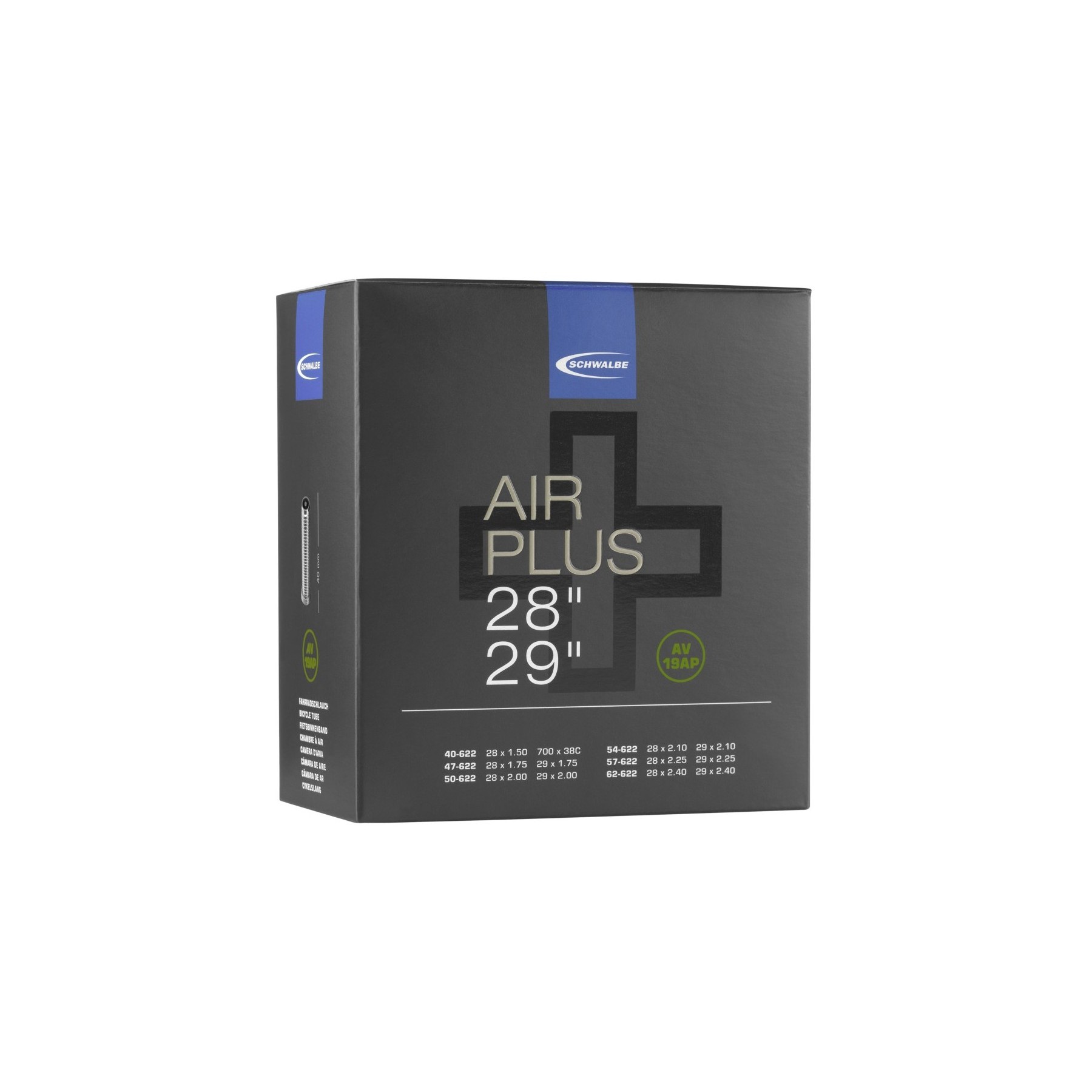 TÖM 29X1,75-2,40 (40/62-622) SCHWALBE AV19AP AIR PLUS - 40MM DOBOZOS 1