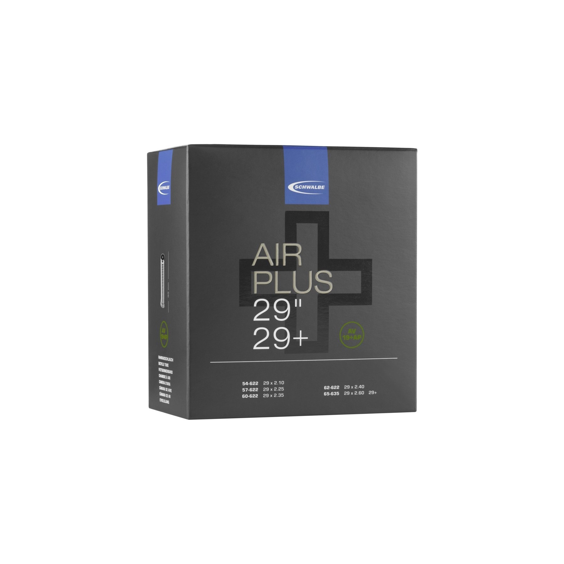 TÖM 29X2,10-2,60 (54/65-622) SCHWALBE AV19L-AP AIR PLUS - 40MM DOBOZOS 1