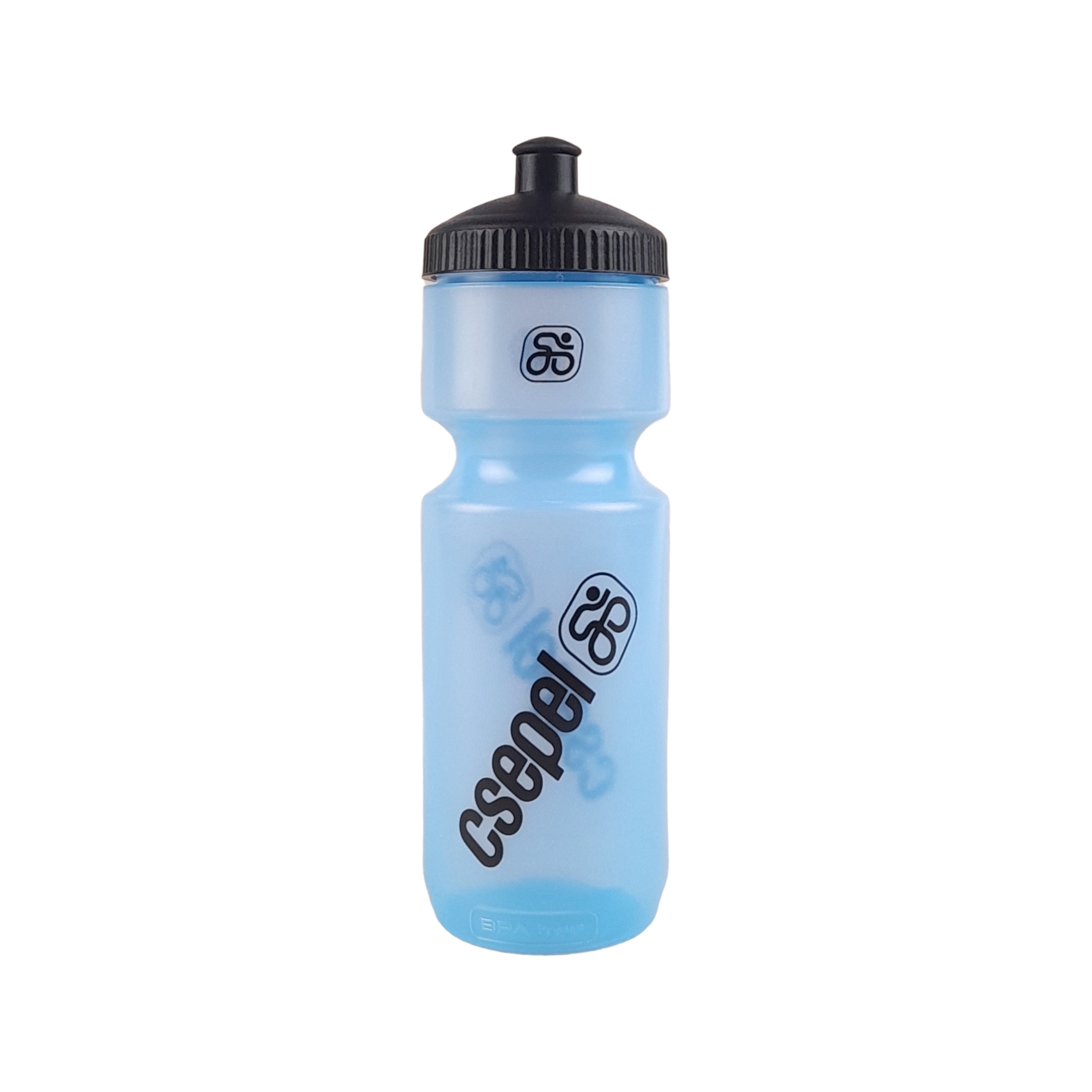 KULACS MŰANYAG 750ML CSEPEL - TRANSZPARENS KÉK (BPA MENTES) FEKETE