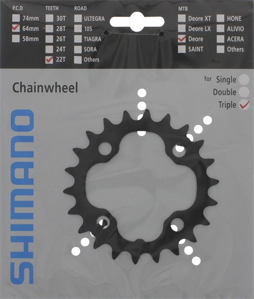 LÁNCKERÉK 22F FCM590 64MM BLACK 1
