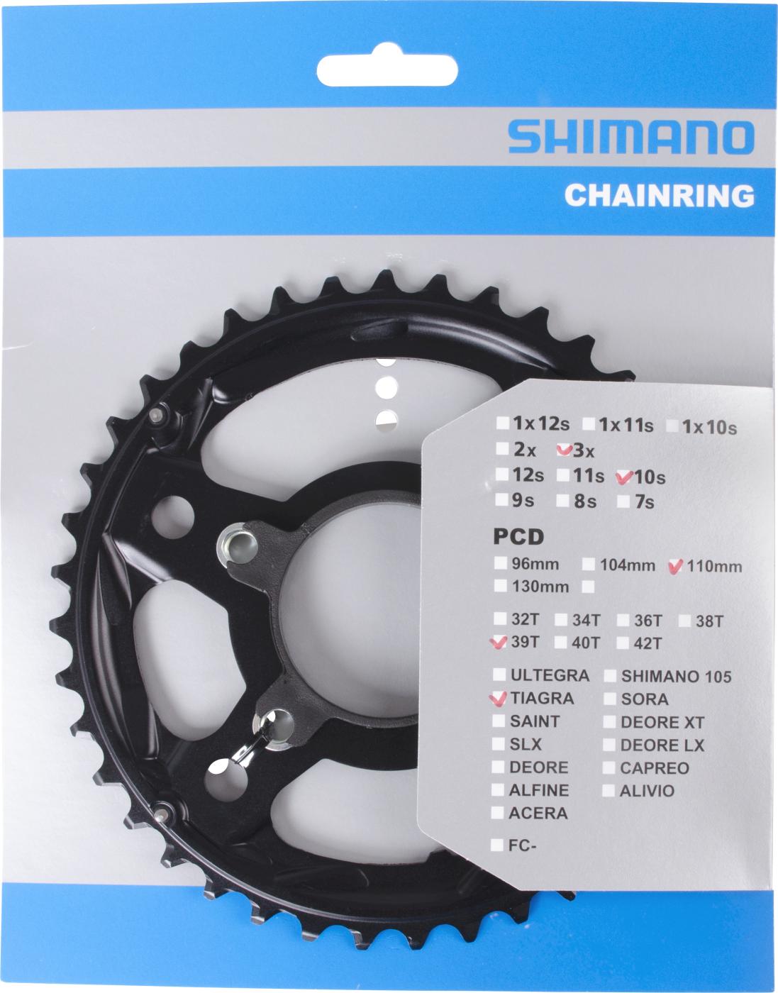 LÁNCKERÉK FC-4703 39F-MM W/NUT & HOLDER