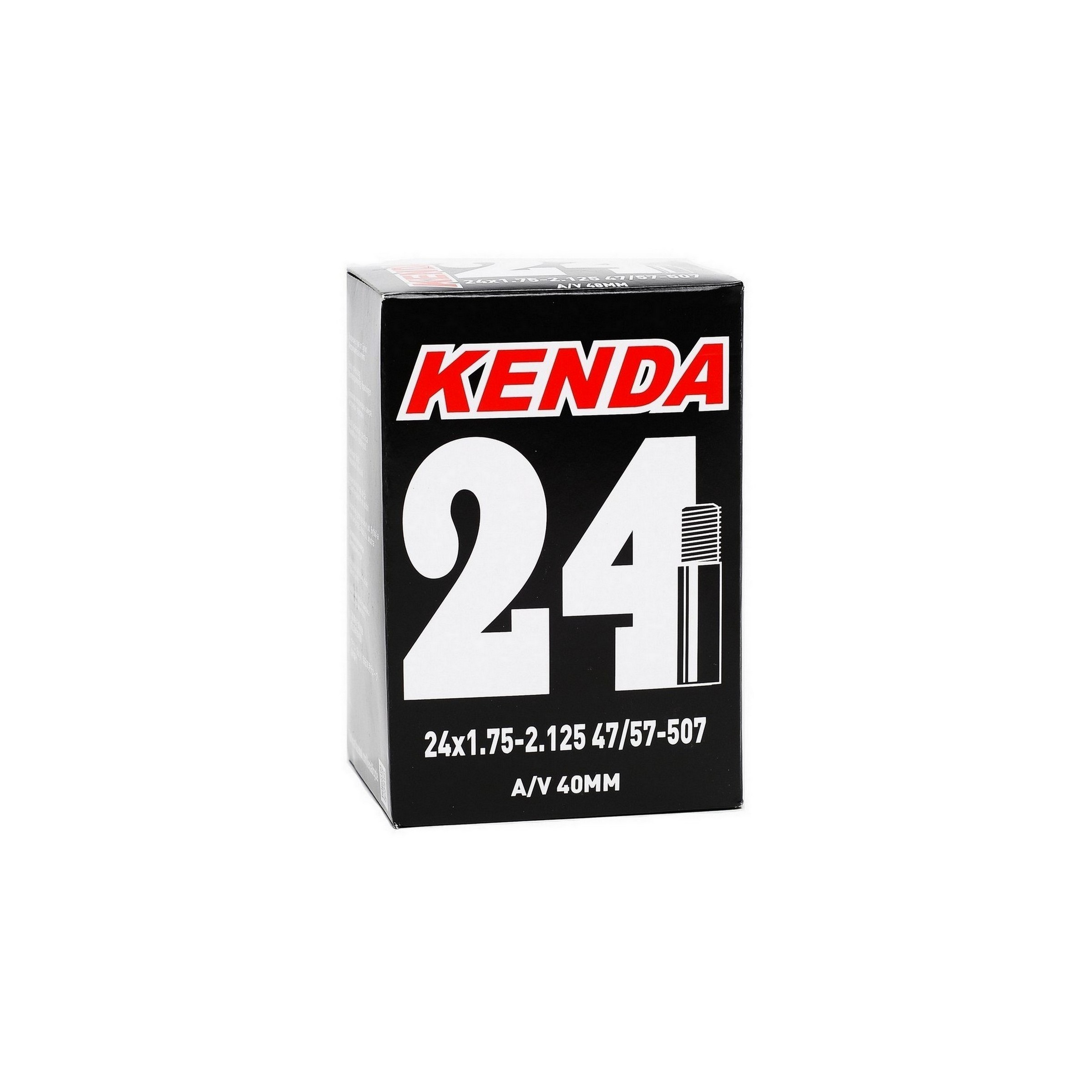 TÖM 24X1,75-2,125 (47/57-507) KENDA AV - 40MM DOBOZOS