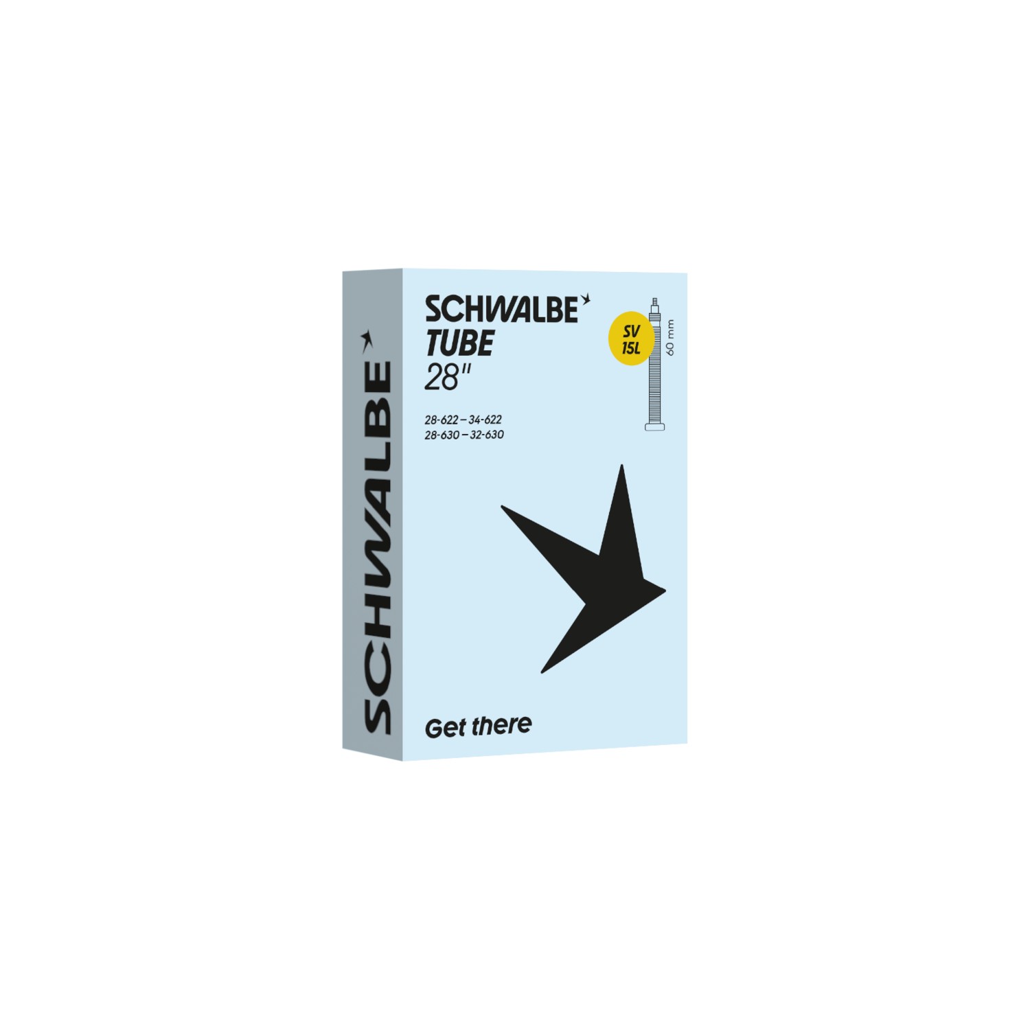 TÖM 27X1-1/4 (28/34-622/630) SCHWALBE SV15L - 60MM DOBOZOS