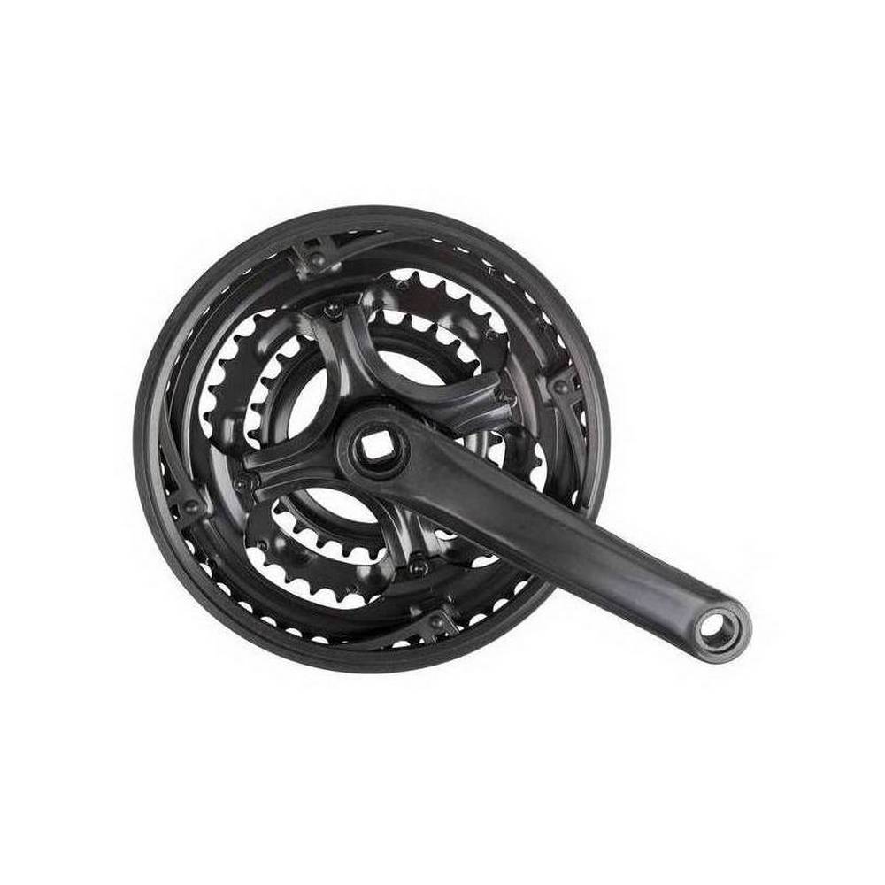 HAJTÓMŰ MTB ACÉL 170MM 48/38/28T + LV 3/32 FEKETE 170MM 48/38/28 +LV 3/32 FKTMESS