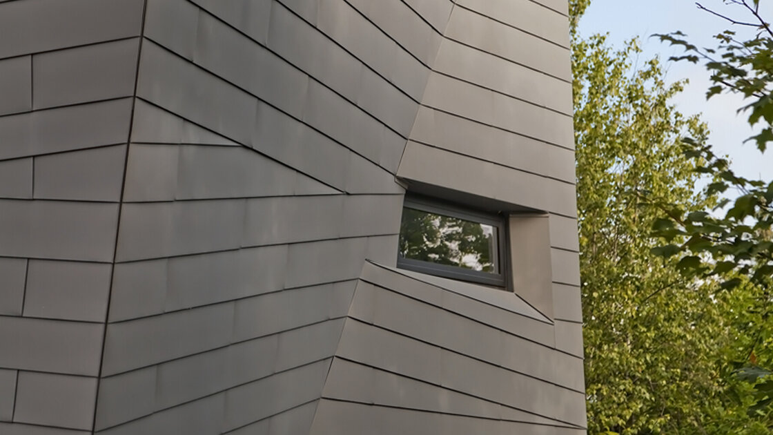 Flat-Lock Panel Zinc Roof