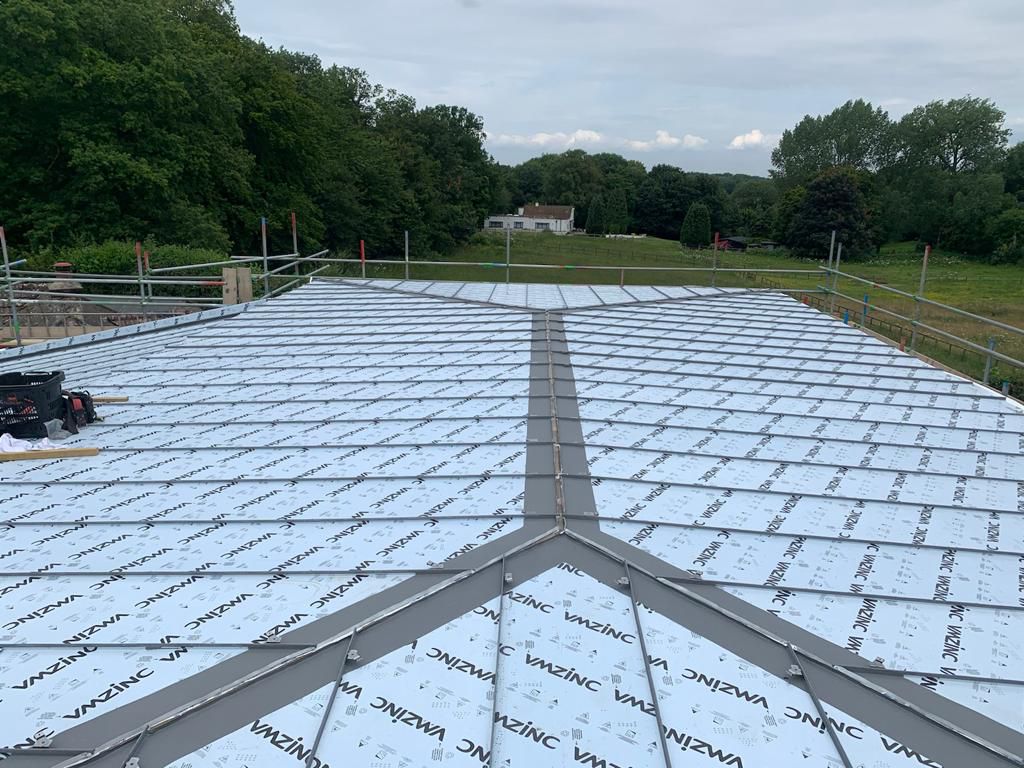 Standing Seam Zinc Roof