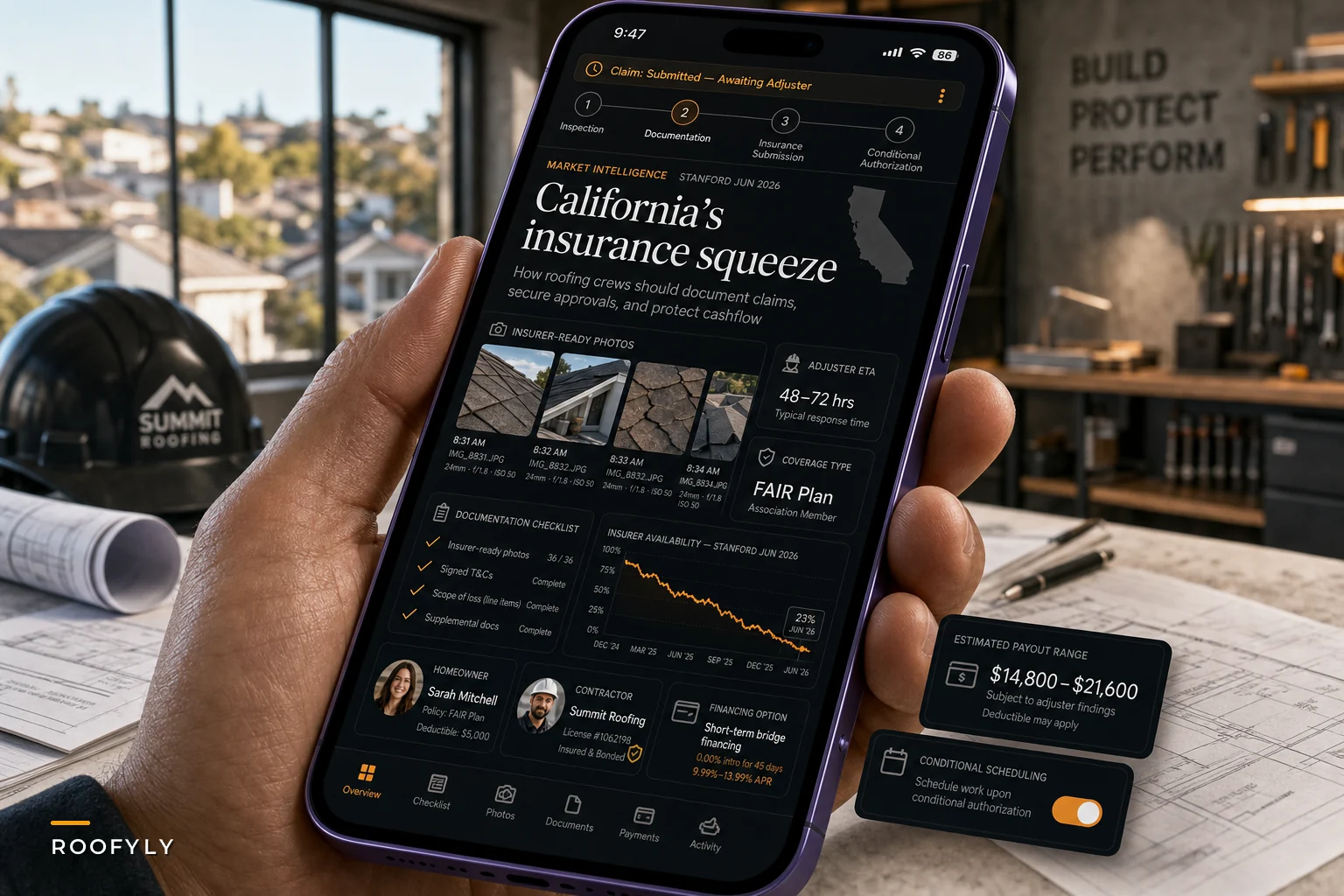 California's insurance squeeze: how roofing crews should document claims, secure approvals, and protect cashflow