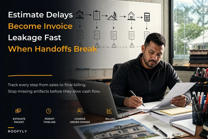 Common handoff breakdowns that cause invoice delays — an estimate-to-invoice blueprint for roofing teams