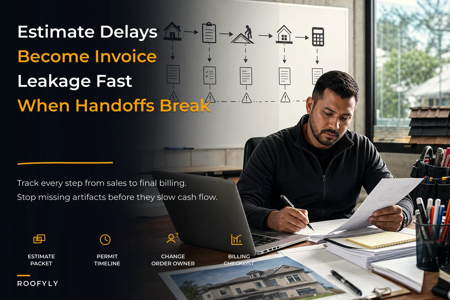 Common handoff breakdowns that cause invoice delays — an estimate-to-invoice blueprint for roofing teams